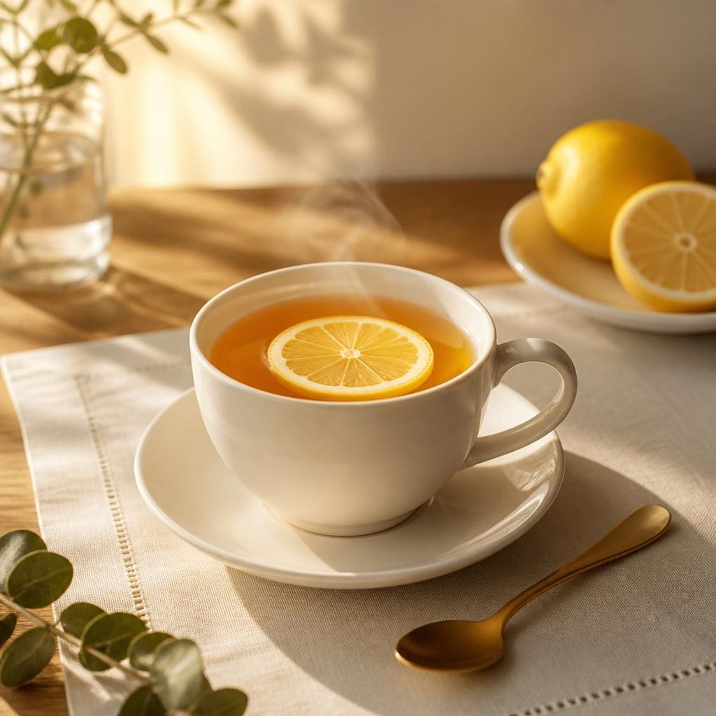 Lemon Tea Warkop 88 dengan rasa segar manis dan aroma lemon